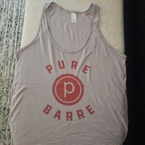 Pure Barre Light Purple Tank with Red Logo